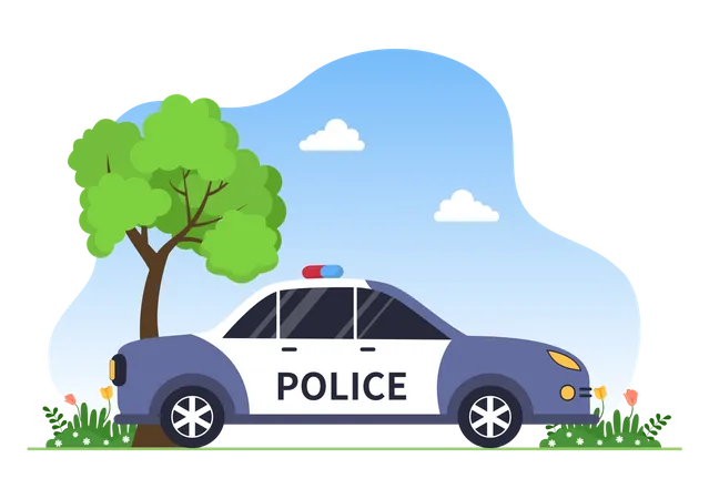 Police car  Illustration