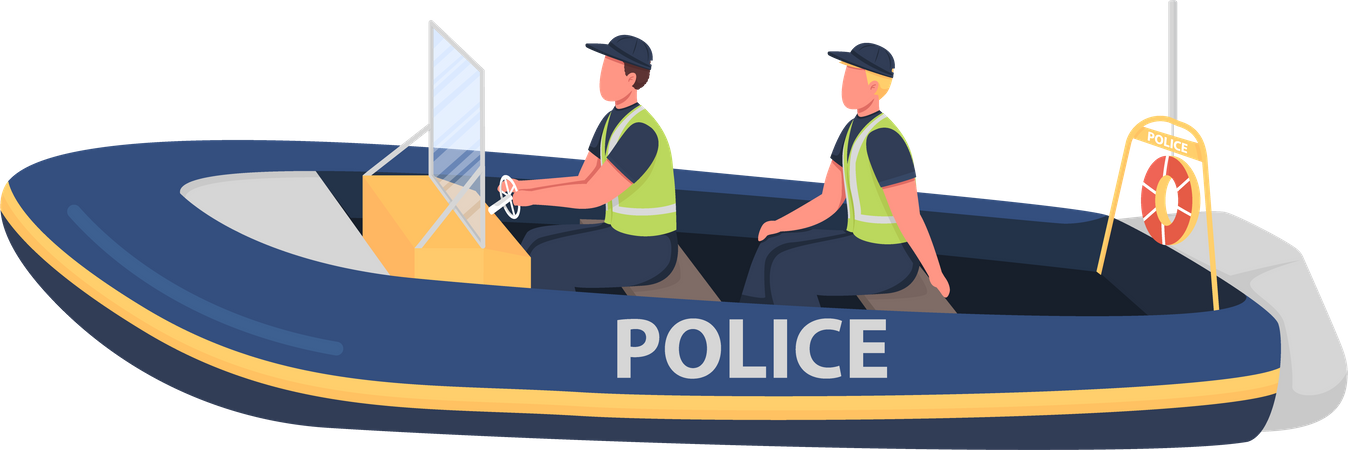 Police de l'eau  Illustration