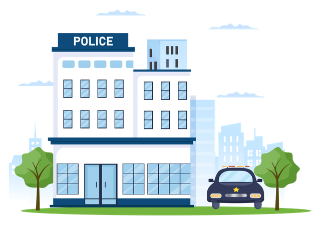 Police Department Illustration