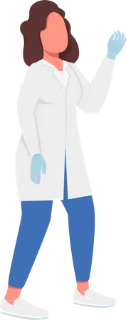 Police medical expert  Illustration