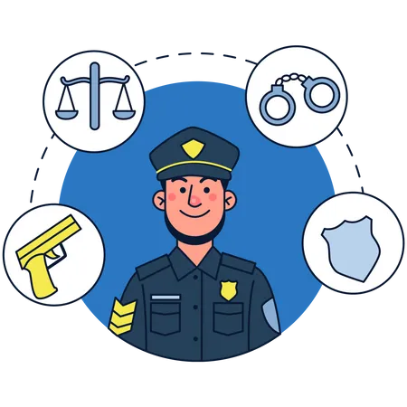 Police Officer  Illustration