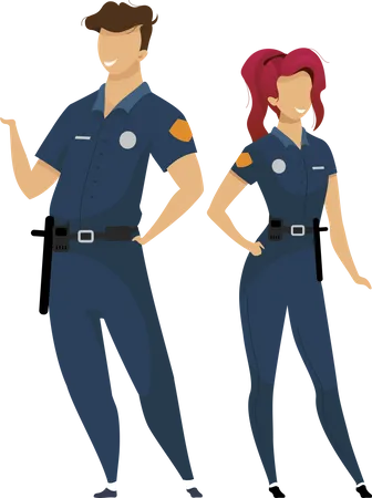 Police officers  Illustration