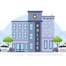free police house illustrations
