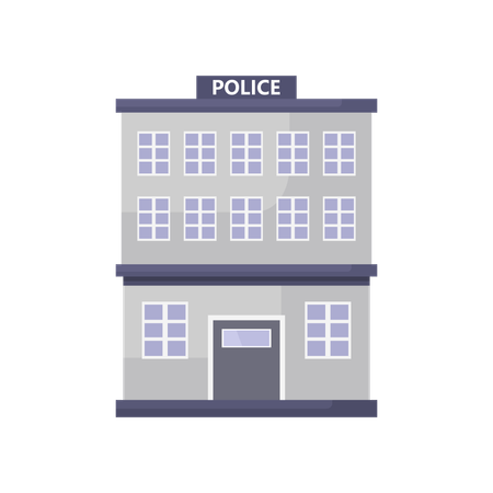 Police Station  Illustration