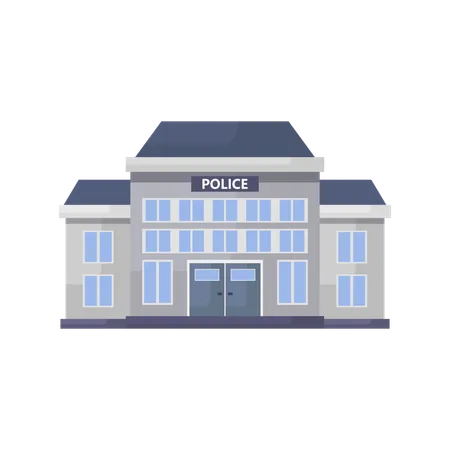 Police Station  Illustration