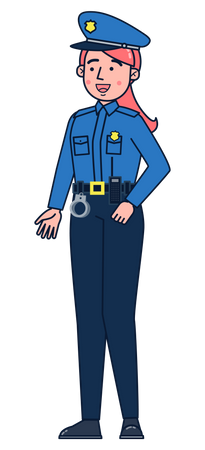 Police woman Illustration