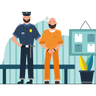 illustration for policeman caught robber