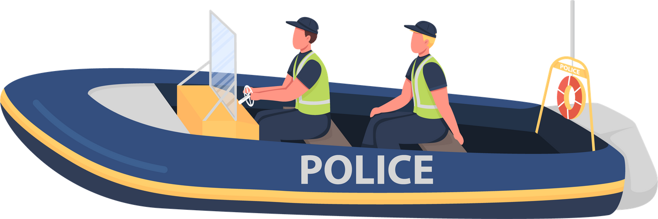 Polícia da água  Ilustração