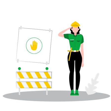 Policía de tráfico  Ilustración