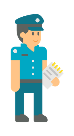 Officier de police  Illustration