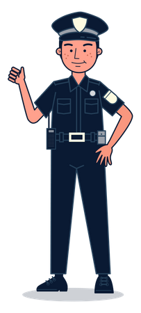 Policier  Illustration