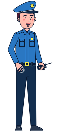 Officier de police  Illustration