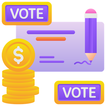 Political Fundraising  Illustration