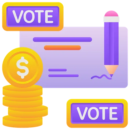 Political Fundraising  Illustration