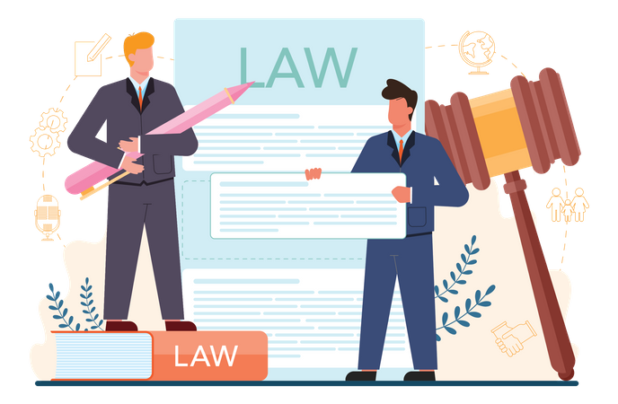 Political law Illustration