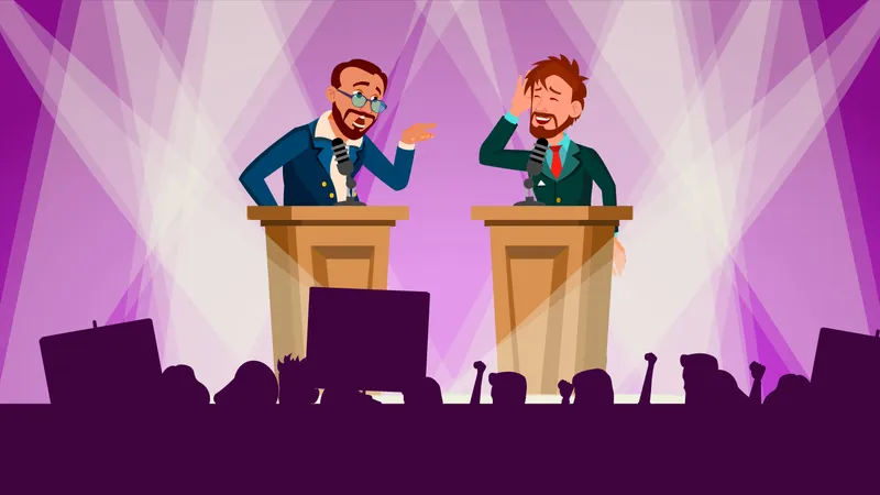 Political Meeting  Illustration