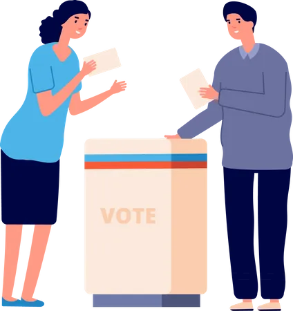 Political Voting Illustration