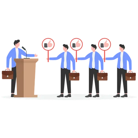 Politician election  Illustration