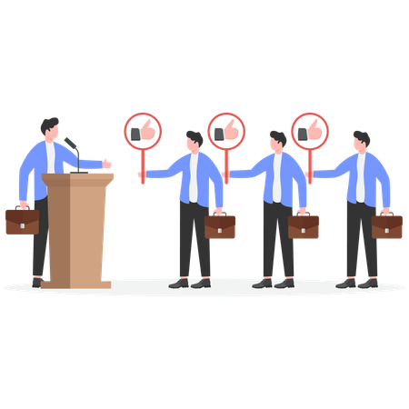 Politician election  Illustration