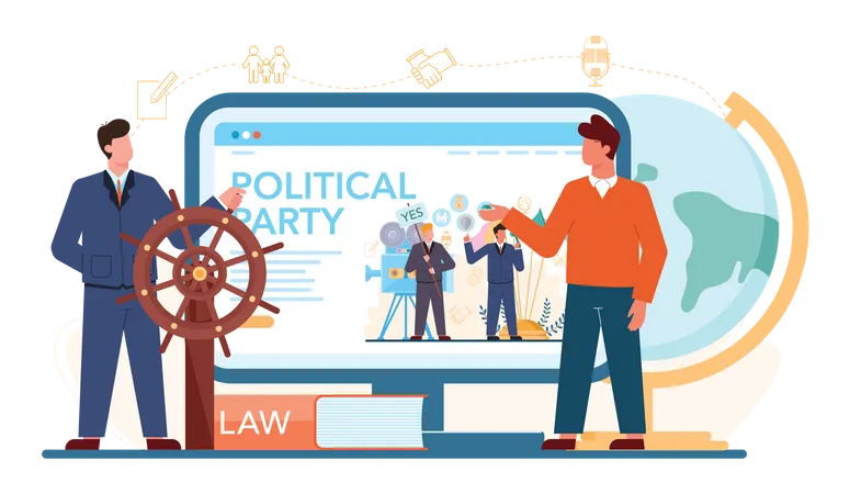 Politician law Illustration