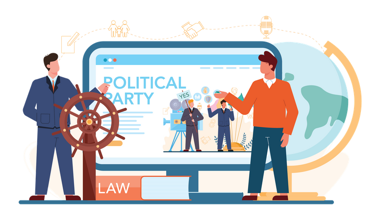 Politician law  Illustration