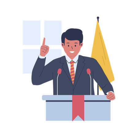 Politician's campaign  イラスト