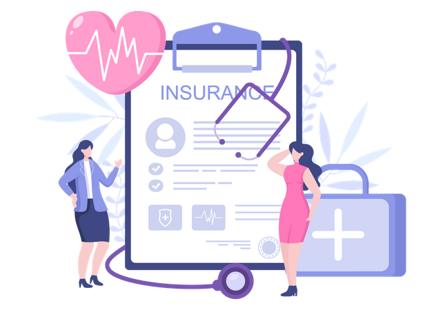 Póliza de seguro médico  Ilustración