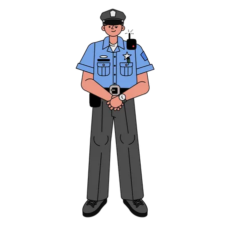 Polizei  Illustration