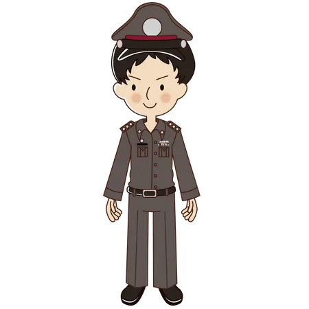 Polizei  Illustration