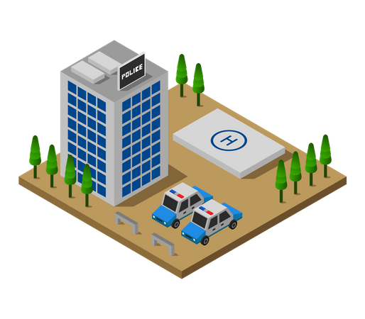 Polizeiplatz  Illustration