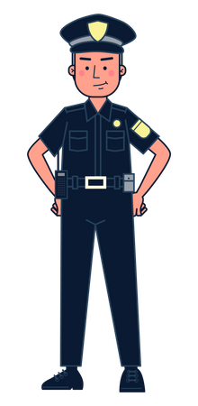 Polizist  Illustration