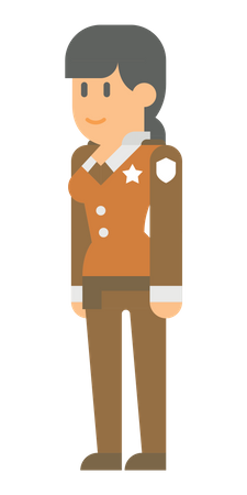 Polizistin  Illustration