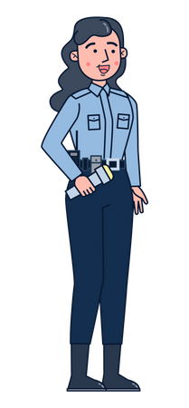 Die Polizistin  Illustration