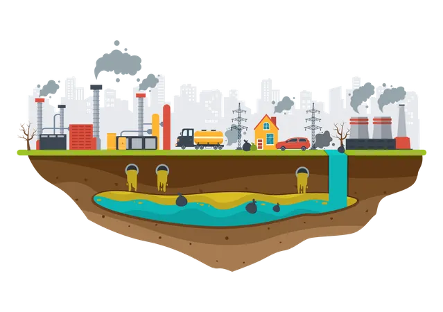 Pollution Campaign  Illustration