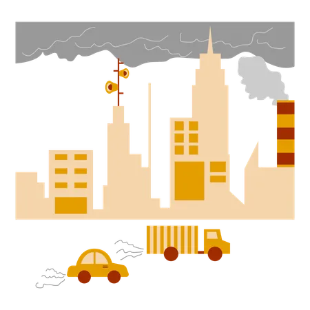 Pollution environnementale  Illustration