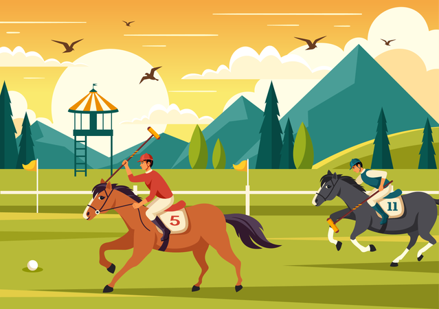 Polo Tournament  Illustration