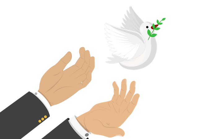 Pomba da paz  Ilustração