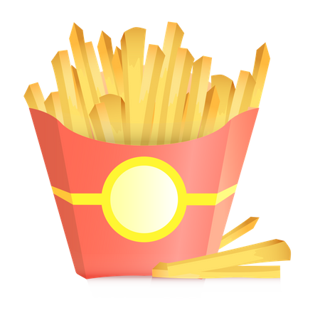 Pommes frites  Illustration