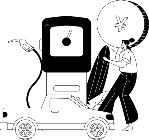 Pompe à carburant  Illustration