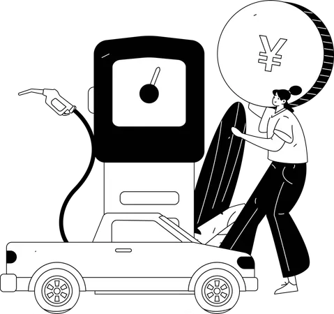 Pompe à carburant  Illustration