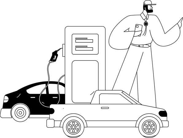 Pompe à essence  Illustration