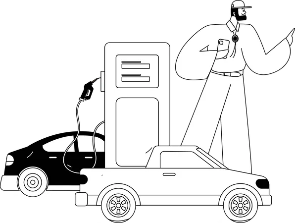 Pompe à essence  Illustration