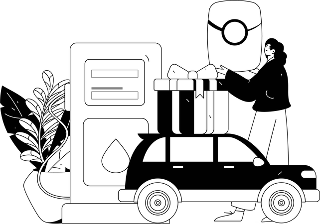 Pompe à pétrole  Illustration
