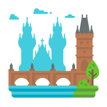 Pont de Prague  Illustration