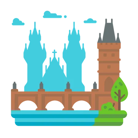 Pont de Prague  Illustration