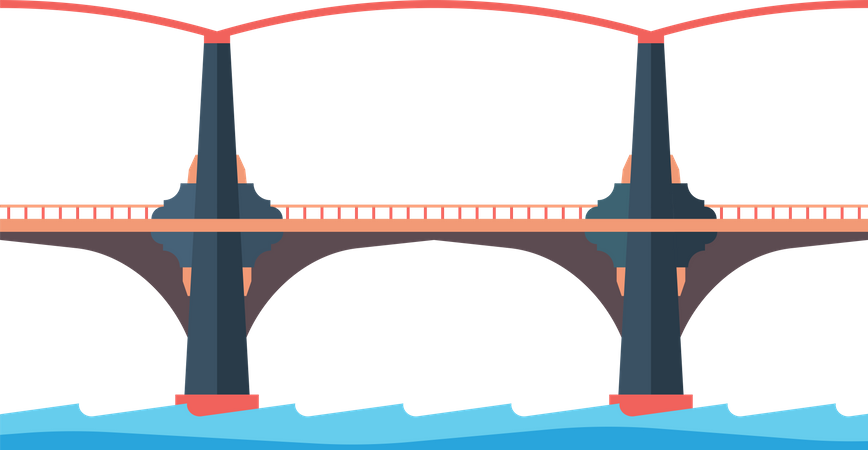 Ponte de cabo  Ilustração