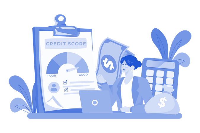 As pontuações de crédito determinam a qualidade de crédito dos mutuários para com os credores  Ilustração