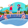 illustration for pool