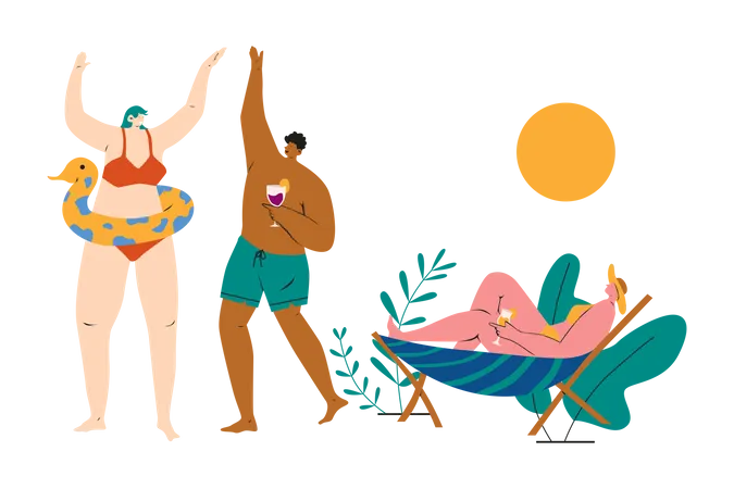 Pool Party  Illustration