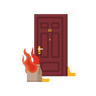illustration for door handle
